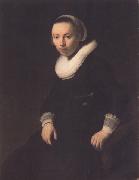REMBRANDT Harmenszoon van Rijn Portrait of a young woman seated (mk33) Spain oil painting artist